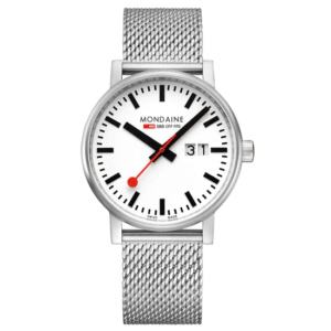 Mondaine evo2, Edelstahl, 40 mm