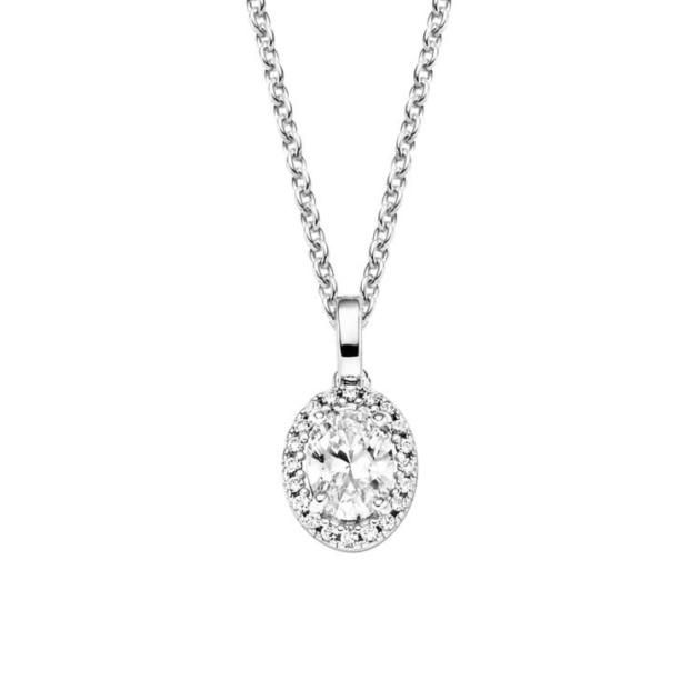 Viventy Anhänger mit Kette mit 21 Zirkonia