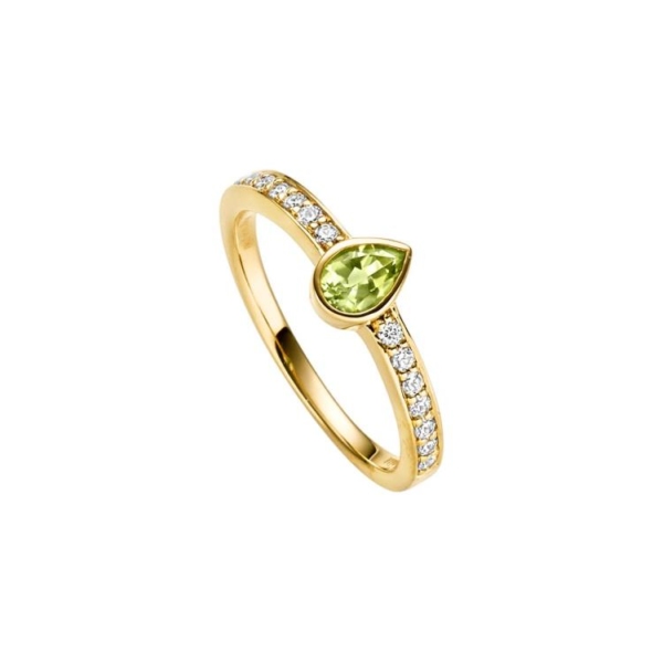 Viventy Ring mit Peridot & 14 Zirkonia
