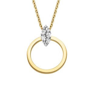 Viventy Anhänger mit Kette mit 9 Zirkonia