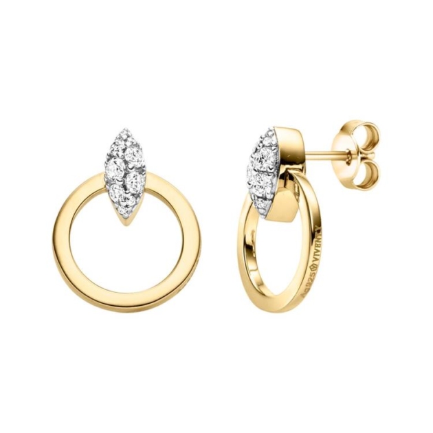 Viventy Ohrstecker mit 18 Zirkonia