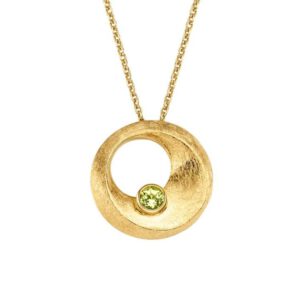 Viventy Anhänger mit Kette mit Peridot