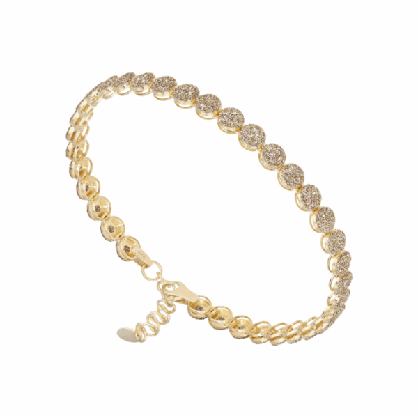 Pesavento Armband Polvere di Sogni Giallo Nardo – vergoldetes Silberarmband