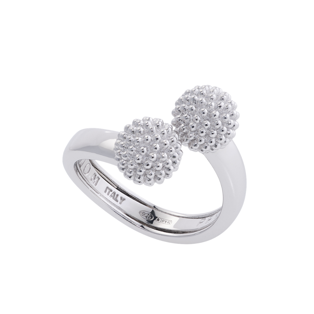 Pesavento Ring Pixel Silber